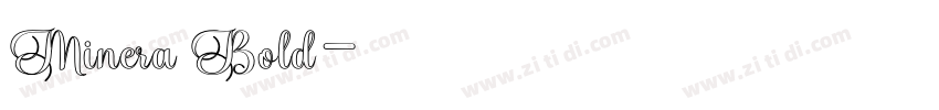 Minera Bold字体转换
